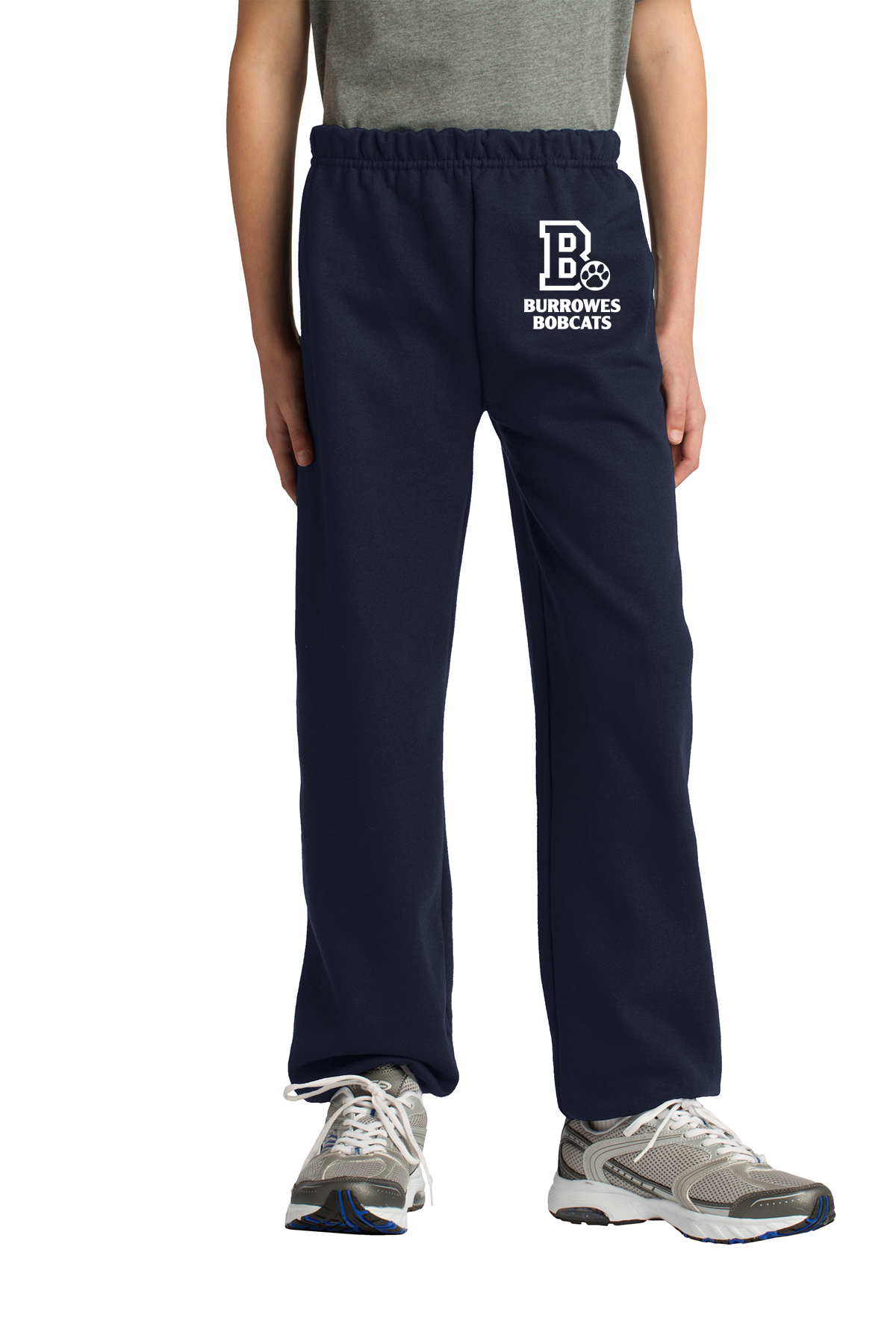 Youth Burrowes Bobcats Sweatpants in Navy