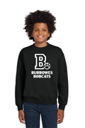 Youth Burrowes Bobcats Crewneck Sweatshirt in Black