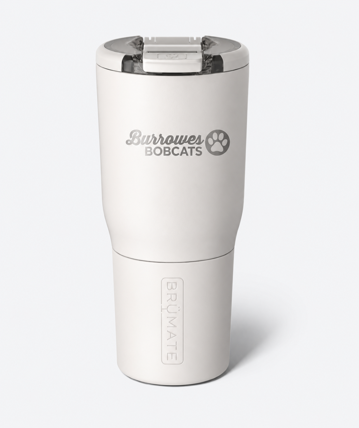 Burrowes Bobcats BruMate Nav 25oz Tumbler in White