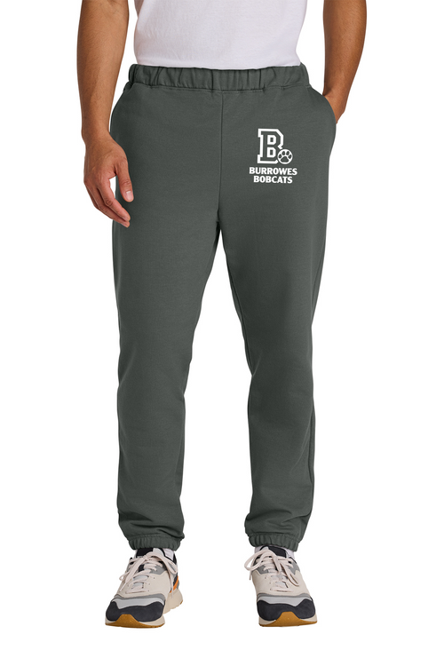 Adult Burrowes Bobcats Sweatpants in Charcoal