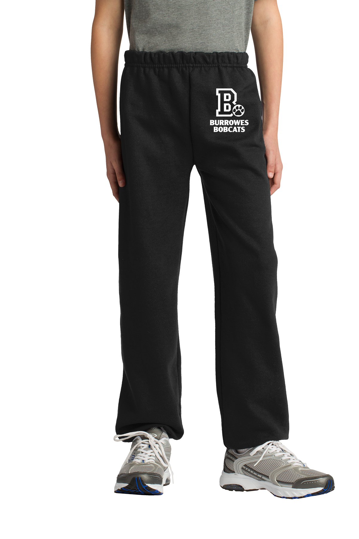 Youth Burrowes Bobcats Sweatpants in Black